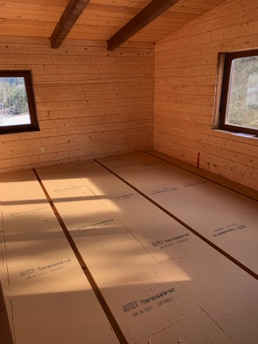 Wood fibre floor insulation