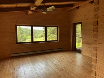 Master bedroom with finished floor
